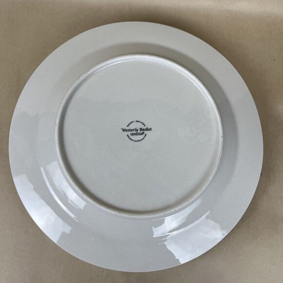 2 Oneida White Westerly Basket Weave‎ Dinner Plate 10 3/4” Stoneware Replacement - Picture 5 of 8